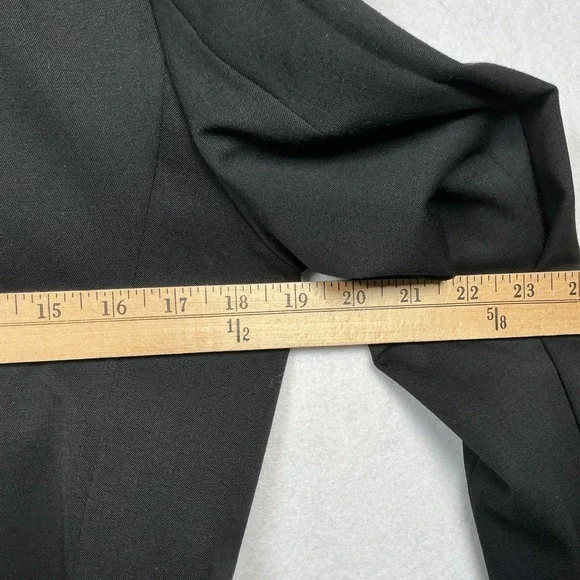 J. Jill Blazer Jacket Women's Size 10 Black Wool Blend - Picture 8 of 9